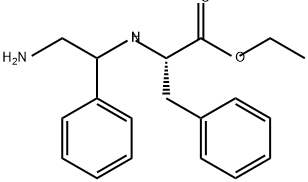 L-Phenylalanine, N-(2-amino-1-phenylethyl)-, ethyl ester 구조식 이미지