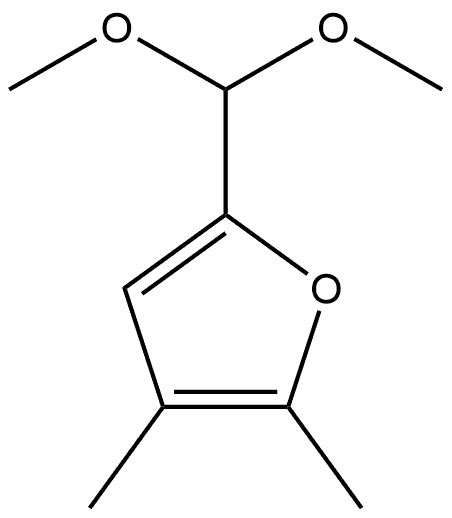 5-(Dimethoxymethyl)-2,3-dimethylfuran Structure