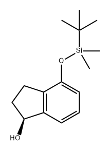 1H-Inden-1-ol, 4-[[(1,1-dimethylethyl)dimethylsilyl]oxy]-2,3-dihydro-, (1S)- Structure