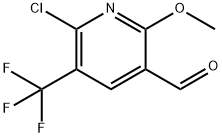 3-Pyridinecarboxaldehyde, 6-chloro-2-methoxy-5-(trifluoromethyl)- 구조식 이미지