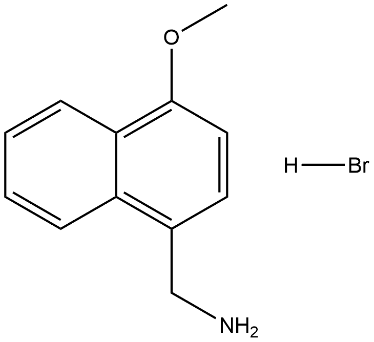 4-Methoxy-1-naphthalenemethanamine hydrobromide Structure