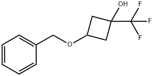 Cyclobutanol, 3-(phenylmethoxy)-1-(trifluoromethyl)- Structure