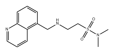 Ethanesulfonamide, N,N-dimethyl-2-[(5-quinolinylmethyl)amino]- Structure