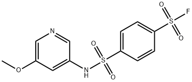 4-[[(5-Methoxy-3-pyridinyl)amino]sulfonyl]benzenesulfonyl fluoride Structure