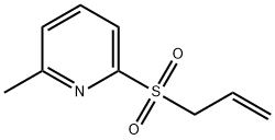 Pyridine, 2-methyl-6-(2-propen-1-ylsulfonyl)- Structure