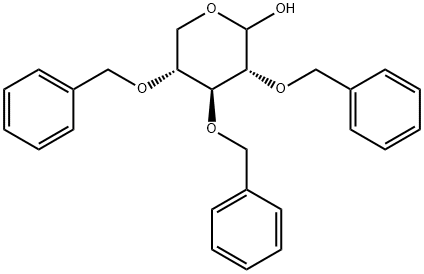 D-Xylopyranose, 2,3,4-tris-O-(phenylmethyl)- 구조식 이미지