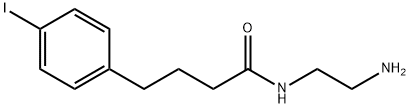 N-(2-Aminoethyl)-4-iodobenzenebutanamide 구조식 이미지