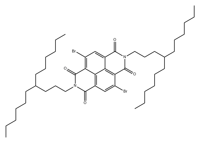 Benzo[lmn][3,8]phenanthroline-1,3,6,8(2H,7H)-tetrone, 4,9-dibromo-2,7-bis(4-hexyldecyl)- Structure