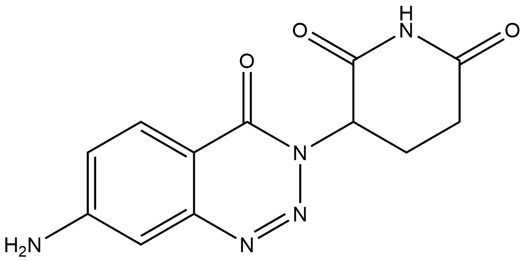 3-(7-amino-4-oxobenzo[d][1,2,3]triazin-3(4H)-yl)piperidine-2,6-dione Structure