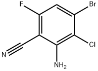 2-amino-4-bromo-3-chloro-6-fluoro-benzonitrile Structure