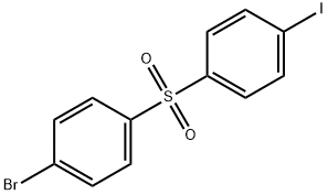 Benzene, 1-bromo-4-[(4-iodophenyl)sulfonyl]- Structure