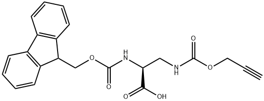 Nα-Fmoc-Nβ-(propargyloxy)carbonyl-L-2,3-diaminopropionicacid,99-100%(Assaybytitration) Structure