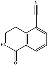 1,2,3,4-tetrahydro-1-oxo-5-Isoquinolinecarbonitrile 구조식 이미지