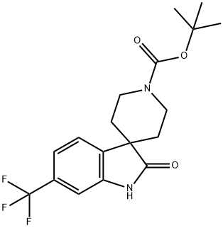Tert-Butyl 2-oxo-6-(trifluoromethyl)spiro[indoline-3,4'-piperidine]-1'-carboxylate Structure