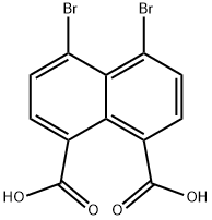 1,8-Naphthalenedicarboxylic acid, 4,5-dibromo- Structure