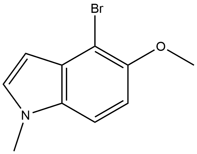 4-Bromo-5-methoxy-1-methyl-1H-indole Structure