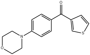 (4-Morpholinophenyl)(thiophen-3-yl)methanone Structure