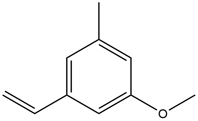 1-Ethenyl-3-methoxy-5-methylbenzene Structure