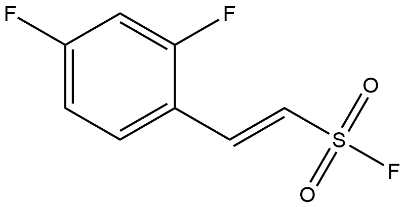 Ethenesulfonyl fluoride, 2-(2,4-difluorophenyl)-, Structure