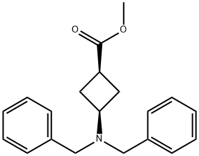 methyl cis-3-(dibenzylamino)cyclobutanecarboxylate 구조식 이미지