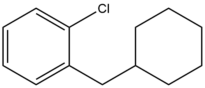 1-Chloro-2-(cyclohexylmethyl)benzene Structure