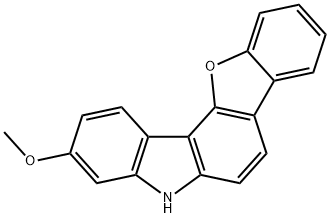 3-Methoxy-5H-benzofuro[3,2-c]carbazole Structure