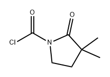 1-Pyrrolidinecarbonyl chloride, 3,3-dimethyl-2-oxo- Structure