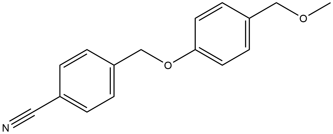 4-[[4-(Methoxymethyl)phenoxy]methyl]benzonitrile Structure