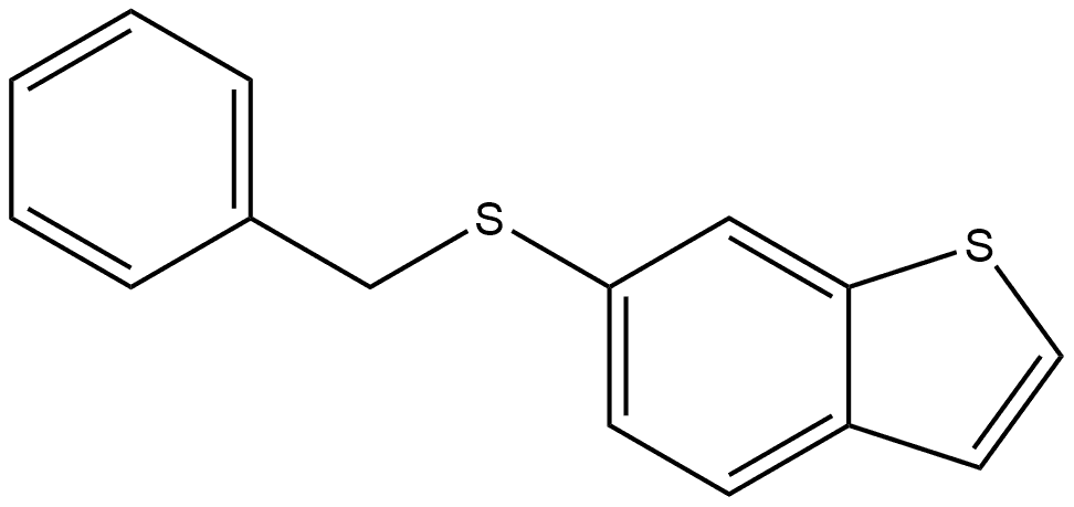 6-[(Phenylmethyl)thio]benzo[b]thiophene Structure