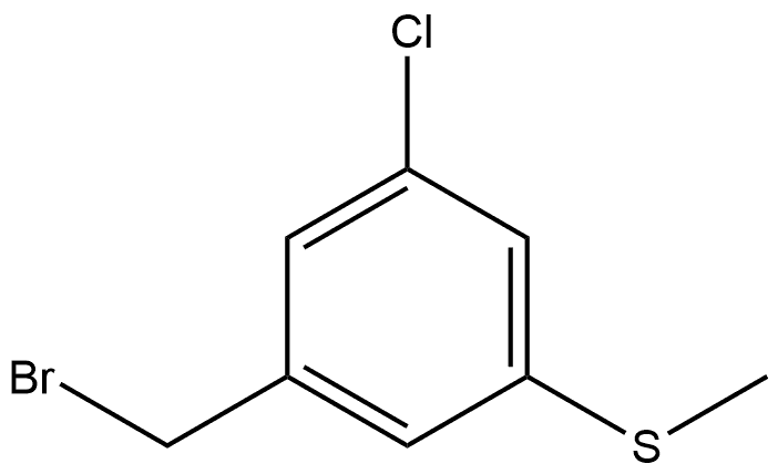 1-(Bromomethyl)-3-chloro-5-(methylthio)benzene Structure