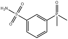 Benzenesulfonamide, 3-(dimethylphosphinyl)- Structure
