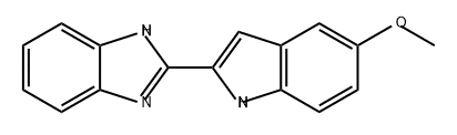 1H-Benzimidazole, 2-(5-methoxy-1H-indol-2-yl)- Structure