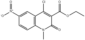 Ethyl 4-chloro-1-methyl-6-nitro-2-oxoquinoline-3-carboxylate Structure