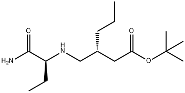 Hexanoic acid, 3-[[[(1S)-1-(aminocarbonyl)propyl]amino]methyl]-, 1,1-dimethylethyl ester, (3R)- 구조식 이미지