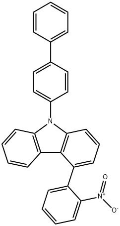 9H-Carbazole, 9-[1,1'-biphenyl]-4-yl-4-(2-nitrophenyl)- Structure