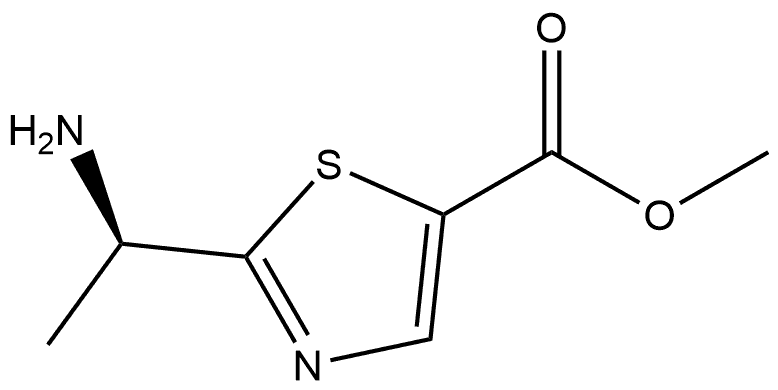 methyl (R)-2-(1-aminoethyl)thiazole-5-carboxylate 구조식 이미지