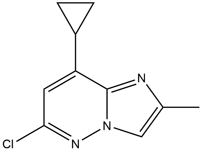 6-Chloro-8-cyclopropyl-2-methylimidazo[1,2-b]pyridazine 구조식 이미지