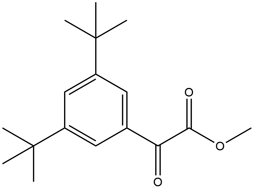 Methyl 3,5-bis(1,1-dimethylethyl)-α-oxobenzeneacetate Structure