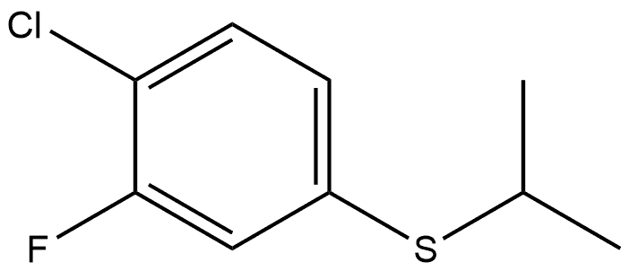 1-Chloro-2-fluoro-4-[(1-methylethyl)thio]benzene Structure