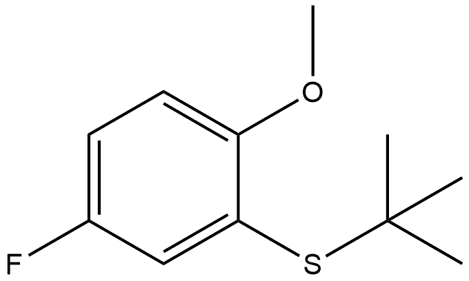 2-[(1,1-Dimethylethyl)thio]-4-fluoro-1-methoxybenzene Structure