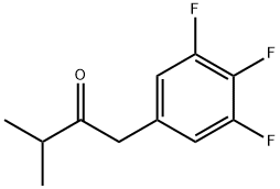 2-?Butanone, 3-?methyl-?1-?(3,?4,?5-?trifluorophenyl)?- Structure