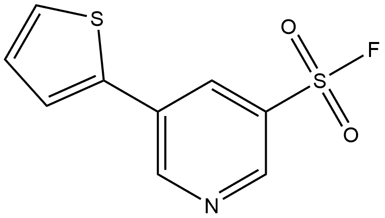 5-(thiophen-2-yl)pyridine-3-sulfonyl fluoride Structure