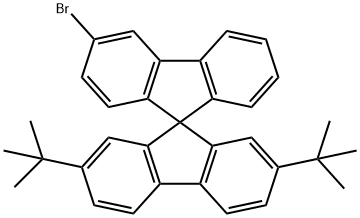 9,9'-Spirobi[9H-fluorene], 3'-bromo-2,7-bis(1,1-dimethylethyl)- Structure