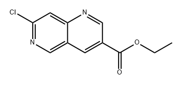 1,6-Naphthyridine-3-carboxylic acid, 7-chloro-, ethyl ester Structure