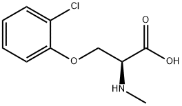 O-(2-chlorophenyl)-N-methyl-L-serine Structure