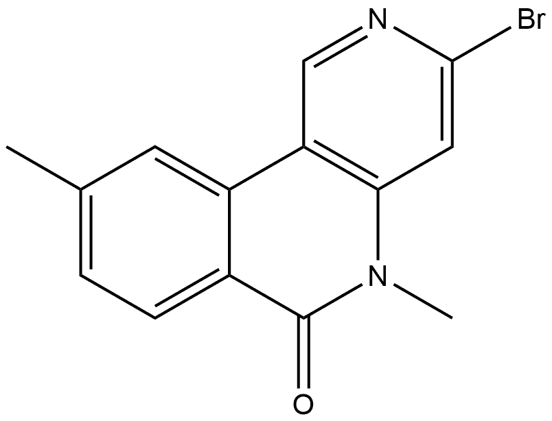 3-Bromo-5,9-dimethylbenzo[c][1,6]naphthyridin-6(5H)-one Structure