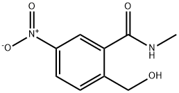 Benzamide, 2-(hydroxymethyl)-N-methyl-5-nitro- Structure