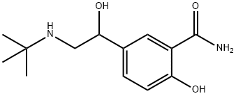 Benzamide, 5-[2-[(1,1-dimethylethyl)amino]-1-hydroxyethyl]-2-hydroxy- Structure