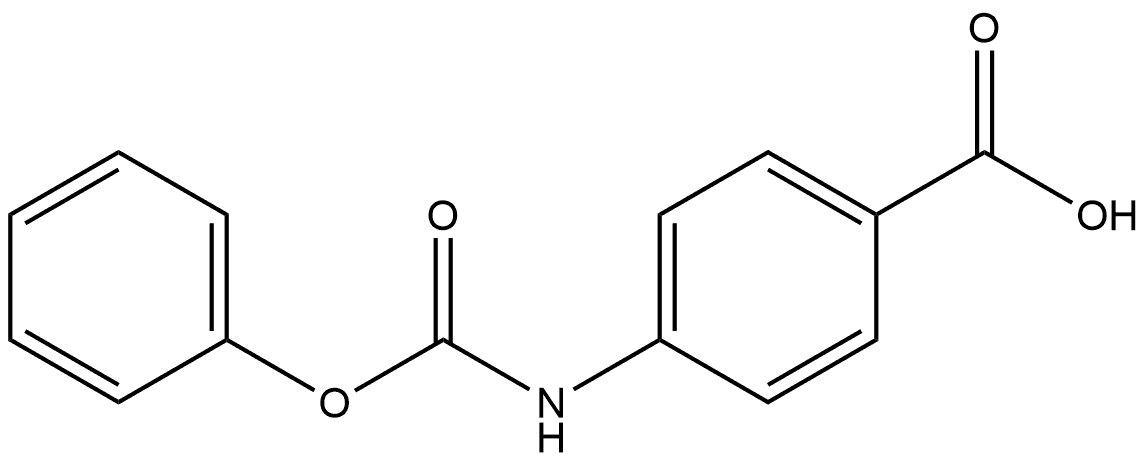 4-[(Phenoxycarbonyl)amino]benzoic acid 구조식 이미지