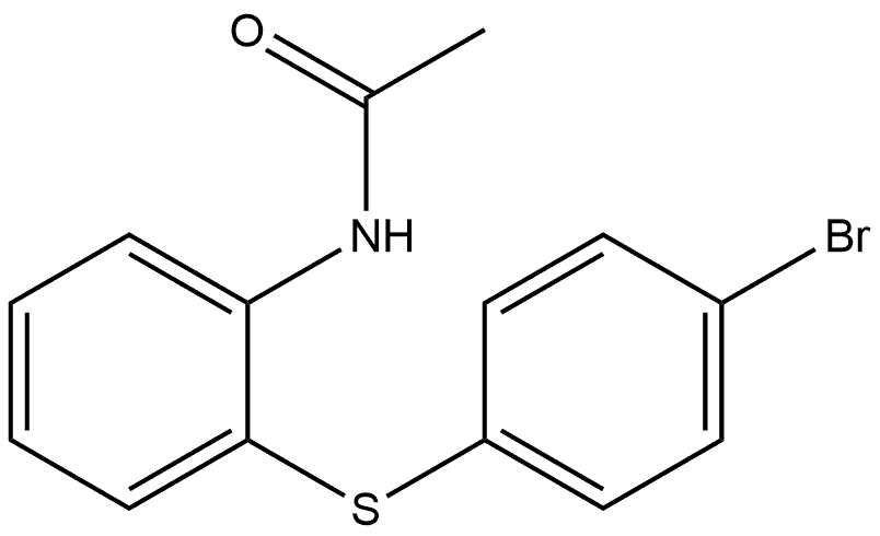 Acetamide, N-[2-[(4-bromophenyl)thio]phenyl]- Structure